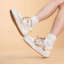 Boba Lovin Chubby Kitty White Sneakers - Women's Cat Bobo's House 