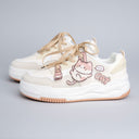 Boba Lovin Chubby Kitty White Sneakers - Women's Cat Bobo's House 