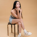 Boba Lovin Chubby Kitty White Sneakers - Women's Cat Bobo's House 