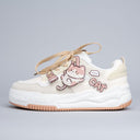 Boba Lovin Chubby Kitty White Sneakers - Women's Cat Bobo's House US 5 | EU 35 