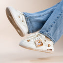 Boba Lovin Kitty Chunky White Sneakers - Women's Bobo's House 