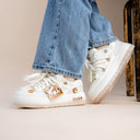 Boba Lovin Kitty Chunky White Sneakers - Women's Bobo's House 