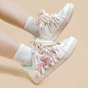 Bright Pink Bear Everday White Sneakers - Women's Bobo's House 