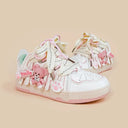 Bright Pink Bear Everday White Sneakers - Women's Bobo's House 