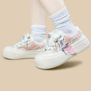 Celestial Crane Print Chunky Sneakers - Women's Bobo's House 