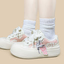Celestial Crane Print Chunky Sneakers - Women's Bobo's House 