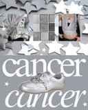 Celestial Metallic Silver Star Charm Sneakers - Women's Bobo's House 