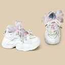 Cherry Blossom Pearl Kawaii Chunky Sneakers – Unisex Floral Bobo's House 