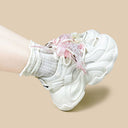 Cherry Blossom Pearl Kawaii Chunky Sneakers – Unisex Floral Bobo's House 