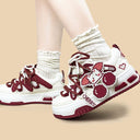 Cherry Byte Chunky Casual Red Sneakers – Unisex Cat Bobo's House 