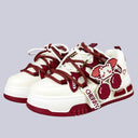 Cherry Byte Chunky Casual Red Sneakers – Unisex Cat Bobo's House 