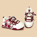 Cherry Byte Chunky Casual Red Sneakers – Unisex Cat Bobo's House 