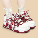 Cherry Byte Chunky Casual Red Sneakers – Unisex Cat Bobo's House 