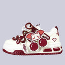 Cherry Byte Chunky Casual Red Sneakers – Unisex Cat Bobo's House M 3 | W 5 | EU 35 