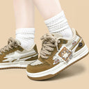 Cherry Cat Caramel Chunky Brown Sneakers - Unisex Cat Bobo's House 