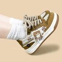 Cherry Cat Caramel Chunky Brown Sneakers - Unisex Cat Bobo's House 