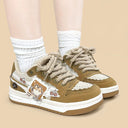 Cherry Cat Caramel Chunky Brown Sneakers - Unisex Cat Bobo's House 