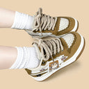 Cherry Cat Caramel Chunky Brown Sneakers - Unisex Cat Bobo's House 