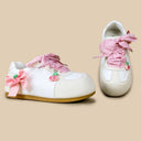 Cherry Girl Gingham Casual Sneakers – Women’s Food Bobo's House 