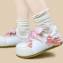 Cherry Girl Gingham Casual Sneakers – Women’s Food Bobo's House 