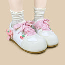 Cherry Girl Gingham Casual Sneakers – Women’s Food Bobo's House 