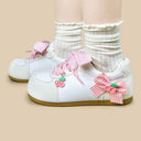 Cherry Girl Gingham Casual Sneakers – Women’s Food Bobo's House 