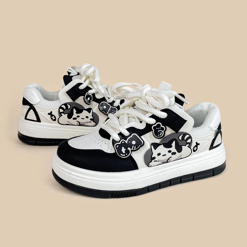 Chubby Cheeks Kitty Casual Sneakers - Women&#39;s Bobo&#39;s House 