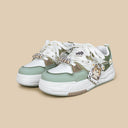 Chubby Neko Matcha Cat & Fish Charm Sneakers - Women's Cat Bobo's House 