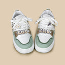 Chubby Neko Matcha Cat & Fish Charm Sneakers - Women's Cat Bobo's House 