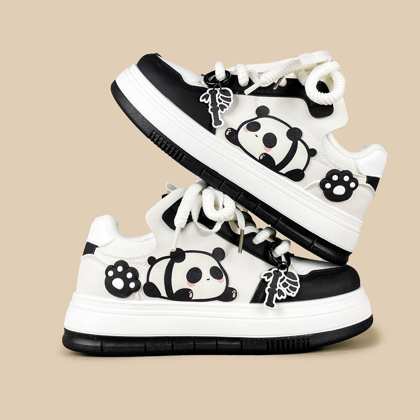 Chubby Panda Paws Chunky Casual Sneakers – Unisex Bear Bobo's House M 3 | W 5 | EU 35 