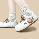 Chubby Red Panda Cherry Love Casual Sneakers – Women’s Red Panda Bobo's House 