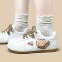 Chubby Red Panda Cherry Love Casual Sneakers – Women’s Red Panda Bobo's House 