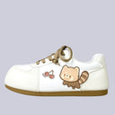 Chubby Red Panda Cherry Love Casual Sneakers – Women’s Red Panda Bobo's House US 5 | EU 35 