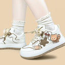 Chubby Red Panda Chunky Mid Top Shoes - Women's Red Panda Bobo's House 