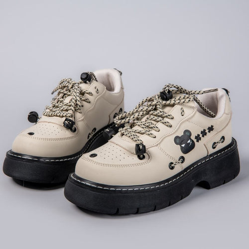 *CLEARANCE* Black Bear Chunky Platform Shoes - Women's 0 Bobo's House US 6 | EU 37 