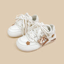 *CLEARANCE* Boba Lovin Kitty Chunky White Sneakers - Women's Bobo's House 