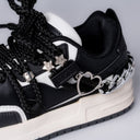 *CLEARANCE* Happy Heart 'n Sole Black Casual Sneakers - Women's 0 Bobo's House 