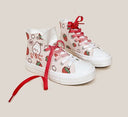 *CLEARANCE* Kawaii Strawberry Bunny High Top Canvas Shoes - Women's Bobo's House 