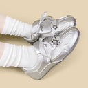 Coquette Blush Pink Satin Bow Charm Sneakers - Women's Bobo's House 