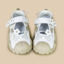 Cottagecore Daisy Mary Jane Chunky Sneakers - Women's Floral Bobo's House 