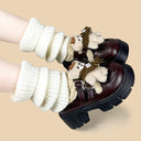 Cozy Bear Beret Sherpa Platform Loafers - Women's Bear Bobo's House 