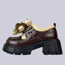 Cozy Bear Beret Sherpa Platform Loafers - Women's Bear Bobo's House 