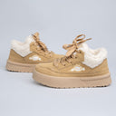 Cozy Bear Ultra Chunky Beige Mid Top Shoes - Women's Bear Bobo's House 