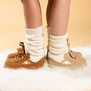 Cozy Bear Ultra Chunky Beige Mid Top Shoes - Women's Bear Bobo's House 
