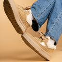 Cozy Bear Ultra Chunky Beige Mid Top Shoes - Women's Bear Bobo's House 