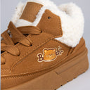 Cozy Bear Ultra Chunky Brown Mid Top Shoes - Women's Bear Bobo's House 