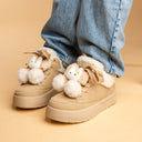 Cozy Bunny Ultra Chunky Beige Mid Top Shoes - Women's Bunny Bobo's House 