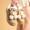 Cozy Bunny Ultra Chunky Beige Mid Top Shoes - Women's Bunny Bobo's House 