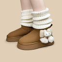 Cozy Bunny Ultra Soft Brown Winter Boots - Women's Bunny Bobo's House 