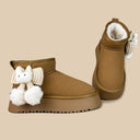 Cozy Bunny Ultra Soft Brown Winter Boots - Women's Bunny Bobo's House 